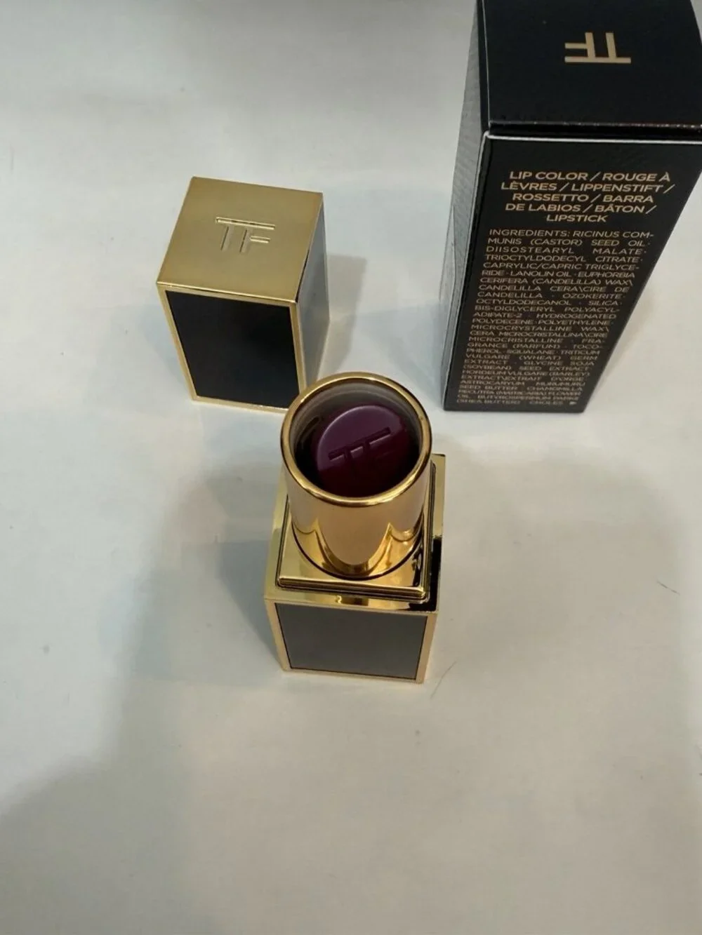 Tom Ford Lip Color “17 Violet Fatale” Full Size .1oz Authentic New W/ Box